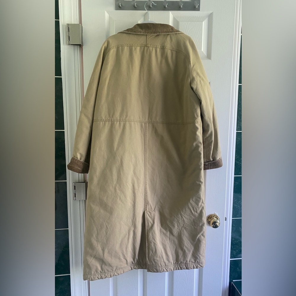 L.L Bean Women’s Barn Chore Coat Beige Winter Coat - Picture 7 of 7